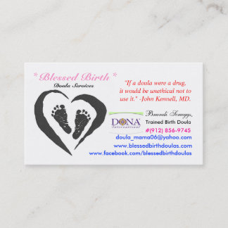 Birth Doula Card Visitekaartje