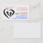 Birth Doula Card Visitekaartje (Voorkant / Achterkant)