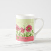 Birth Flower and Gem August Bone China Mok (Rechts)