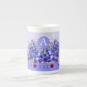 Birth Flower and Gem Juli Bone China Mok (Voorkant)