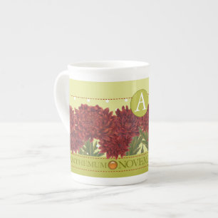 Birth Flower and Gem November Bone China Mok