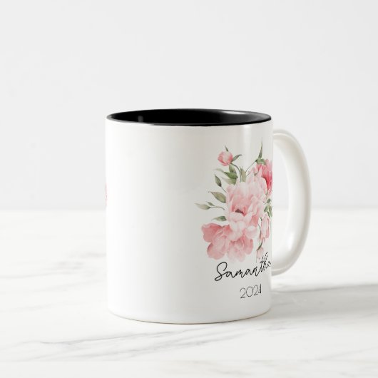 Birth Flower Mug Cup (Devant droit)