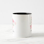 Birth Flower Mug Cup Tweekleurige Koffiemok (Center)