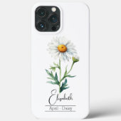 Birth Month Flower April Daisy Case-Mate iPhone Case (Achterkant)