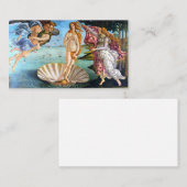 Birth Of Venus Sandro Botticelli Restored Version Visitekaartje (Voorkant / Achterkant)
