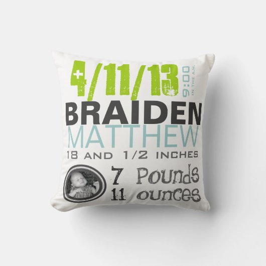 Birth Pillow Kussen (Voorkant)