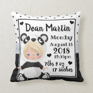 Birth Stats Baby Panda Beer Nursery Sierkussen