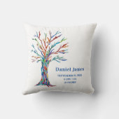 Birth Stats Nursery Pillow Kussen (Achterkant)