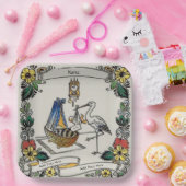 Birth Tile, Dutch Kijk, Personaliseren Papieren Bordje (Feest)