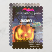 BIRTHADAY-INVITATIE KAART (Voorkant / Achterkant)