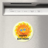 BIRTHDAG: Zonneverjaardagssticker Magneet (Insitu (Vaatwasser))