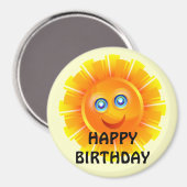 BIRTHDAG: Zonneverjaardagssticker Magneet (Voorkant / Achterkant)