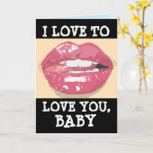 BIRTHDAGEN LIPS HOOP VAN JE ROMANTISCH OM HEM TE H KAART (Gele Bloem)