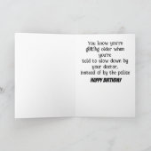 BIRTHDAGGREETTEN VAN COMEDIC GNOME KAART (Binnen)