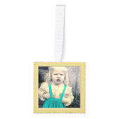 Birthday 30 Keepomwille - White/Gold Number Patter Kubus Ornament (Voorkant)