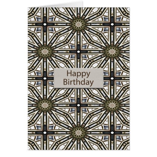 Birthday Abstract Mandala Design (Voorkant)
