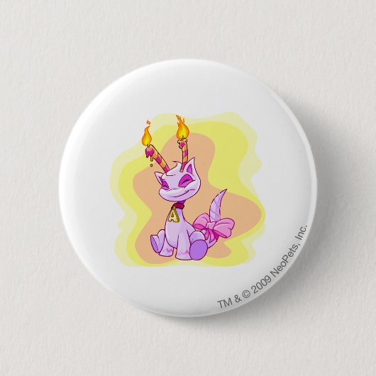 Birthday Aisha Ronde Button 5,7 Cm (Voorkant)