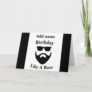 Birthday als een bard verjaardagskaart kaart