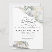 Birthday April Diamond Waterverf Geode Kaart (Voorkant)