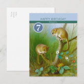 Birthday Archibald Thorburn Cute dormice CC0185 Briefkaart (Voorkant / Achterkant)