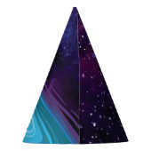 Birthday. Astronaut in de ruimte met Sterren & Gal Feesthoedjes (Achterkant)