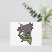 Birthday Axolotl Garland Briefkaart (Staand voorkant)