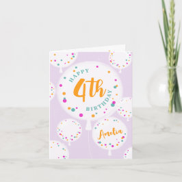 Birthday-ballonnen aanpasbare verjaardagskaart lil kaart