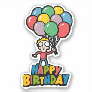 Birthday-ballonnen Sticker