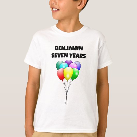 Birthday-ballonnen T-shirt (Voorkant)