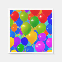 Birthday Balloon Napkins Servet