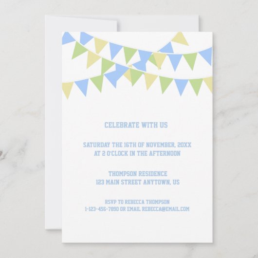 Birthday Balloon Uitnodiging (Voorkant)