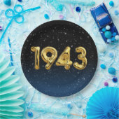 Birthday Balloons 1943 in Bord van stervelpapier (Feest)