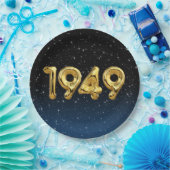 Birthday Balloons 1949 in Bord van stervelpapier (Feest)