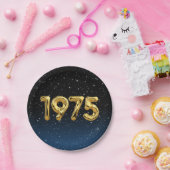 Birthday Balloons 1975 in sterren Papieren Bordje (Feest)
