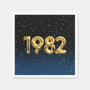 Birthday Balloons 1982 in sterren Servet