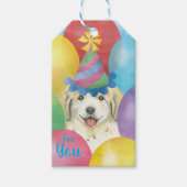 Birthday Balloons Great Pyreneeën Gift Labels Cadeaulabel (Voorkant)