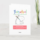 BIRTHDAY BALLOONS KAART (Achterkant)