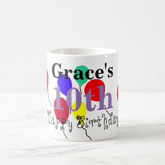 Birthday Balloons Name Mokken (Center)