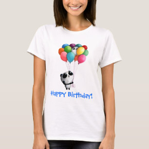 Birthday Balloons Panda Beer T-shirt