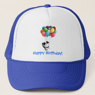 Birthday Balloons Panda Beer Trucker Pet
