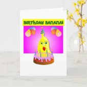 Birthday Banana Kaart (Gele Bloem)