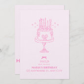 Birthday Bash – Editable Celebration Invitation (Devant / Derrière)