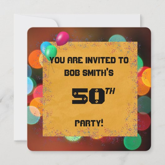 Birthday Bash Kaart (Voorkant)