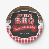 Birthday BBQ Paper Bord - Red (Voorkant)