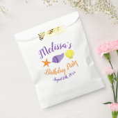 Birthday Beach Pool Summer Seashells Bedankzakje (Gezegeld)