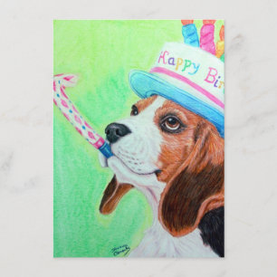 Birthday Beagle Kaart