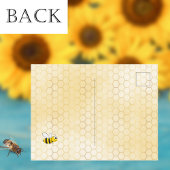 Birthday bee pink floral honeycomb invitation