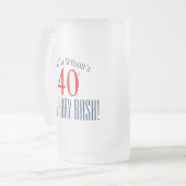 Birthday Beer Mug - 40th Birthday Bash! (Devant gauche)