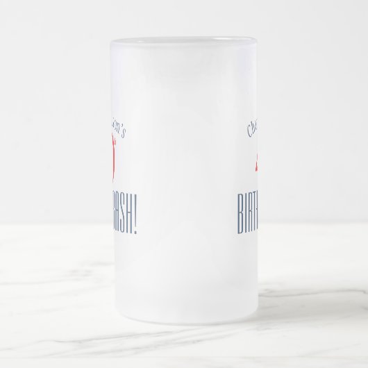 Birthday Beer Mug - 40th Birthday Bash! (Centre)