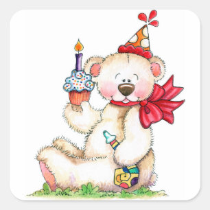 Birthday Beer Vierkante Sticker